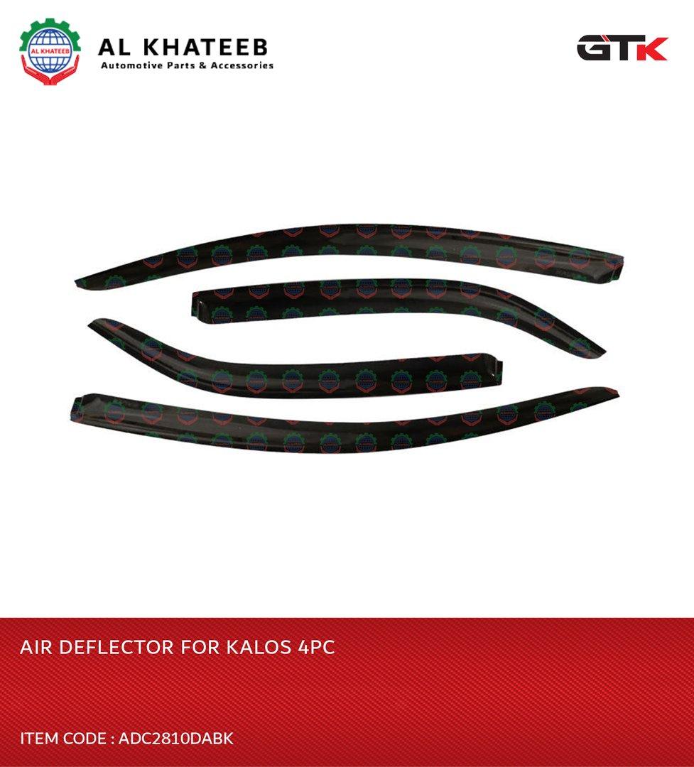 Air Deflector Kalos Window Guard, 4Pcs/Set Black