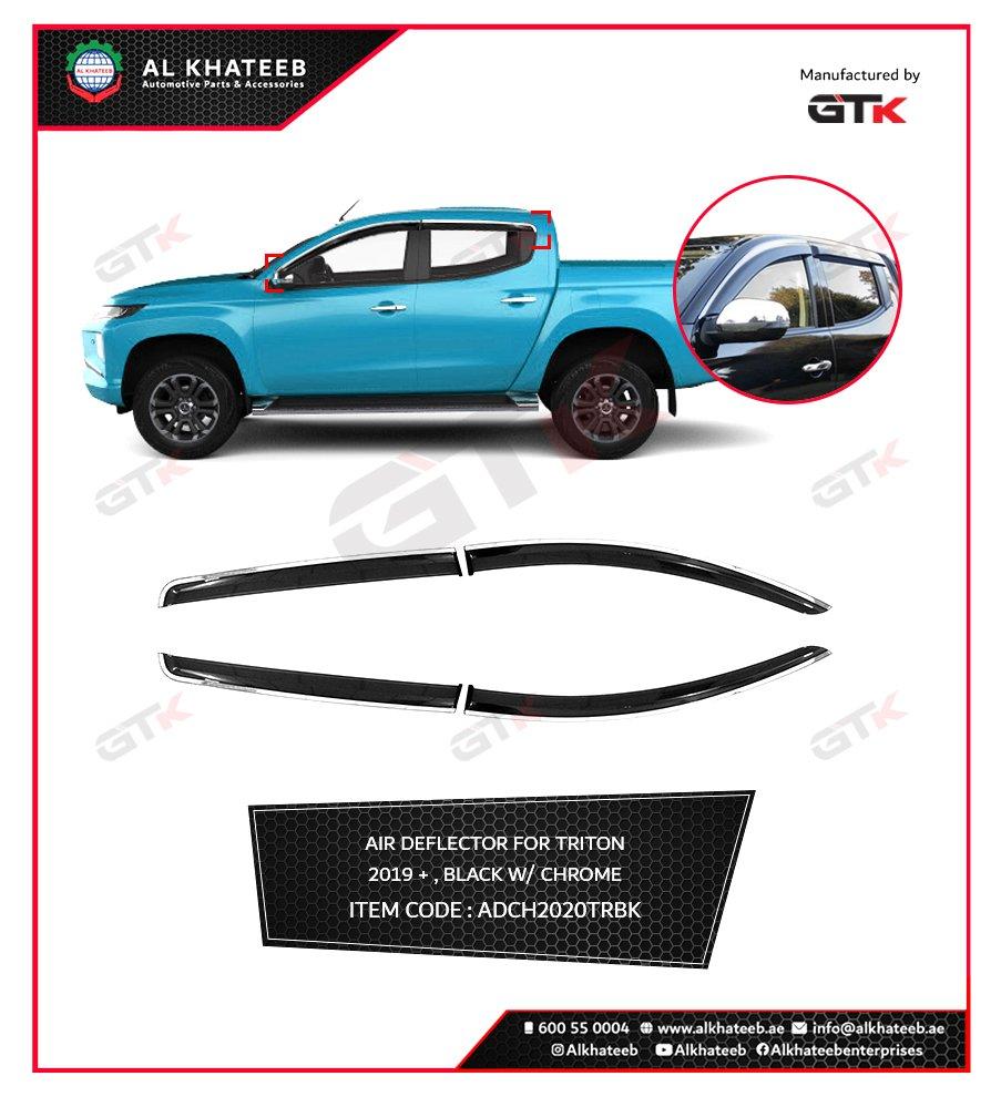 4Pcs/Set Black Air Deflector For Triton 2019+