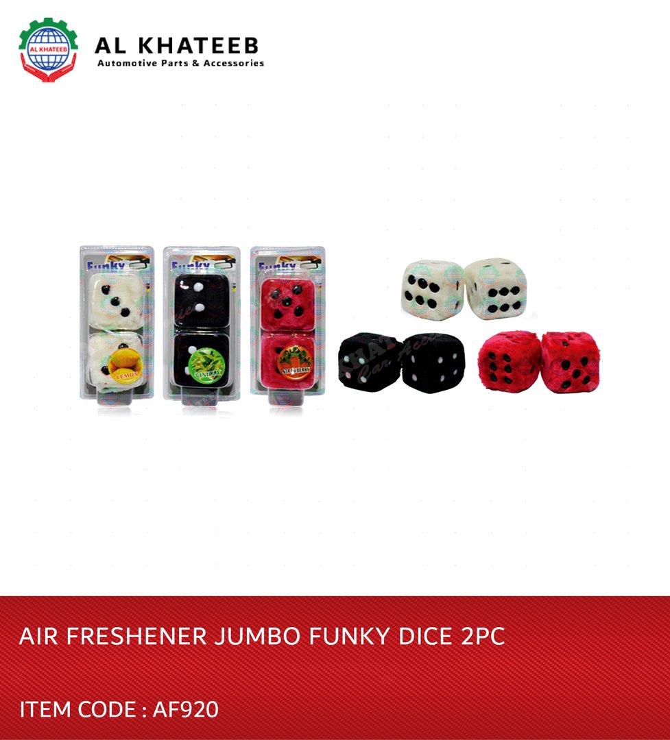 AIR FRESHENER JUMBO FUNKY DICE 2PC