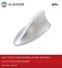 Universal Car Magnetic Mount Anti-Static Functionable Shark Fin Antenna 17X5X7.5X6.5Cm, Silver