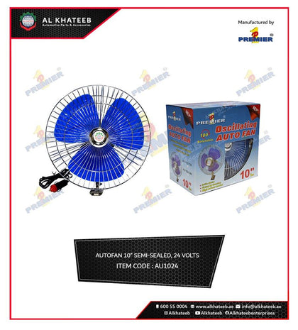 Auto Fan Semi-Sealed 24V 180 Rotatable