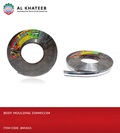 Universal Car Body Chrome Molding 35Mmx15M