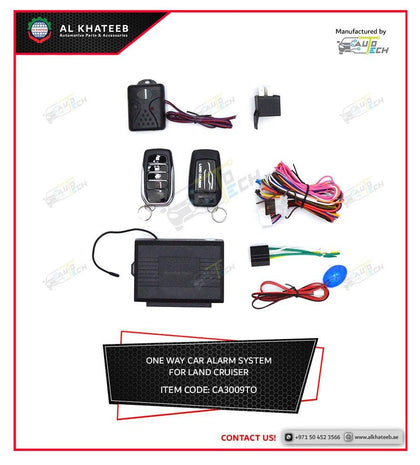 Car Security System Alarm With Siren 2 Remote For Land Cruiser
