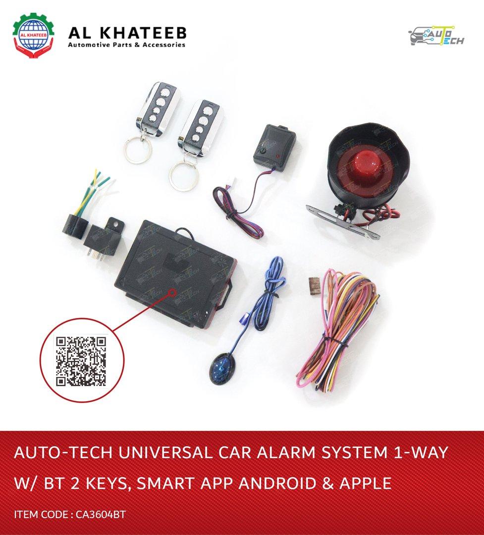 Universal Car Alarm Security System 1-Way, Mobile Phone Bluetooth App Remote Start Keyless Entry Kit Car, Android And Apple 3604