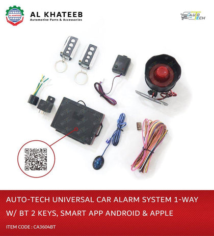 Universal Car Alarm Security System 1-Way, Mobile Phone Bluetooth App Remote Start Keyless Entry Kit Car, Android And Apple 3604