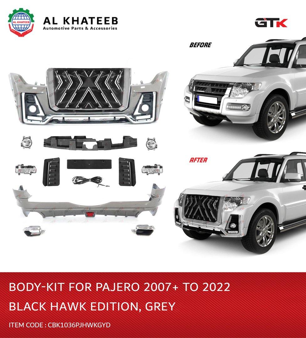 GTK Body Kit For Pajero V98 2015 Upgrade To 2022 Black Hawk Edition, Gray