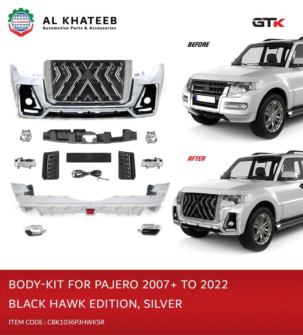 GTK Body Kit For Pajero V98 2015 Upgrade To 2022 Black Hawk Edition, Silver