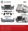 Car Body Kit Front and Rear Pajero V97 V98 2007-2022 Upgrade to New Black Hawk Style, No Paint