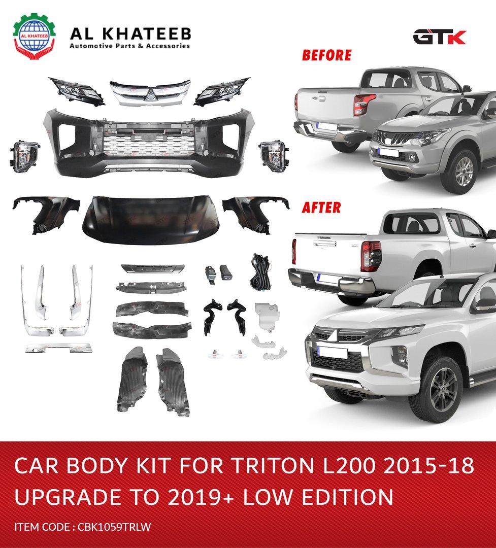 GTK Body Kit For Triton L200 2015-2018 Upgrade To 2019 Low Edition