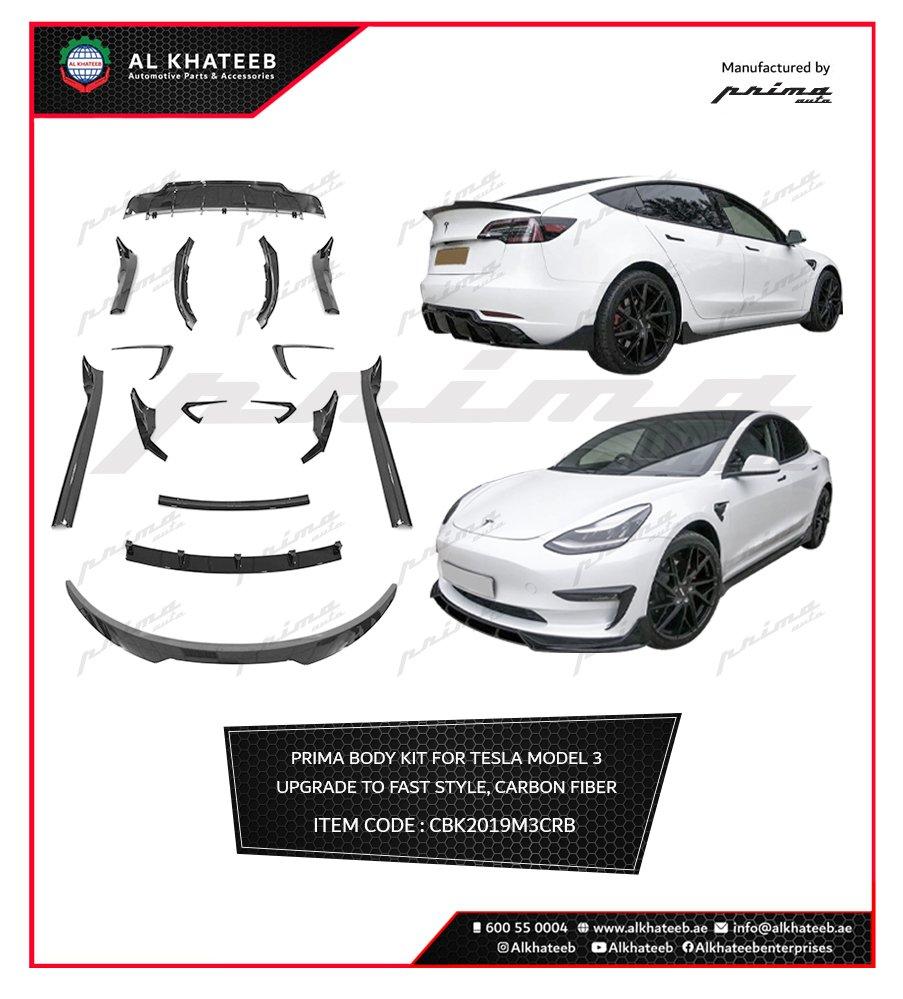 Model 3 Auto Car Body Kit Upgrade To Fast Style Carbon Fiber