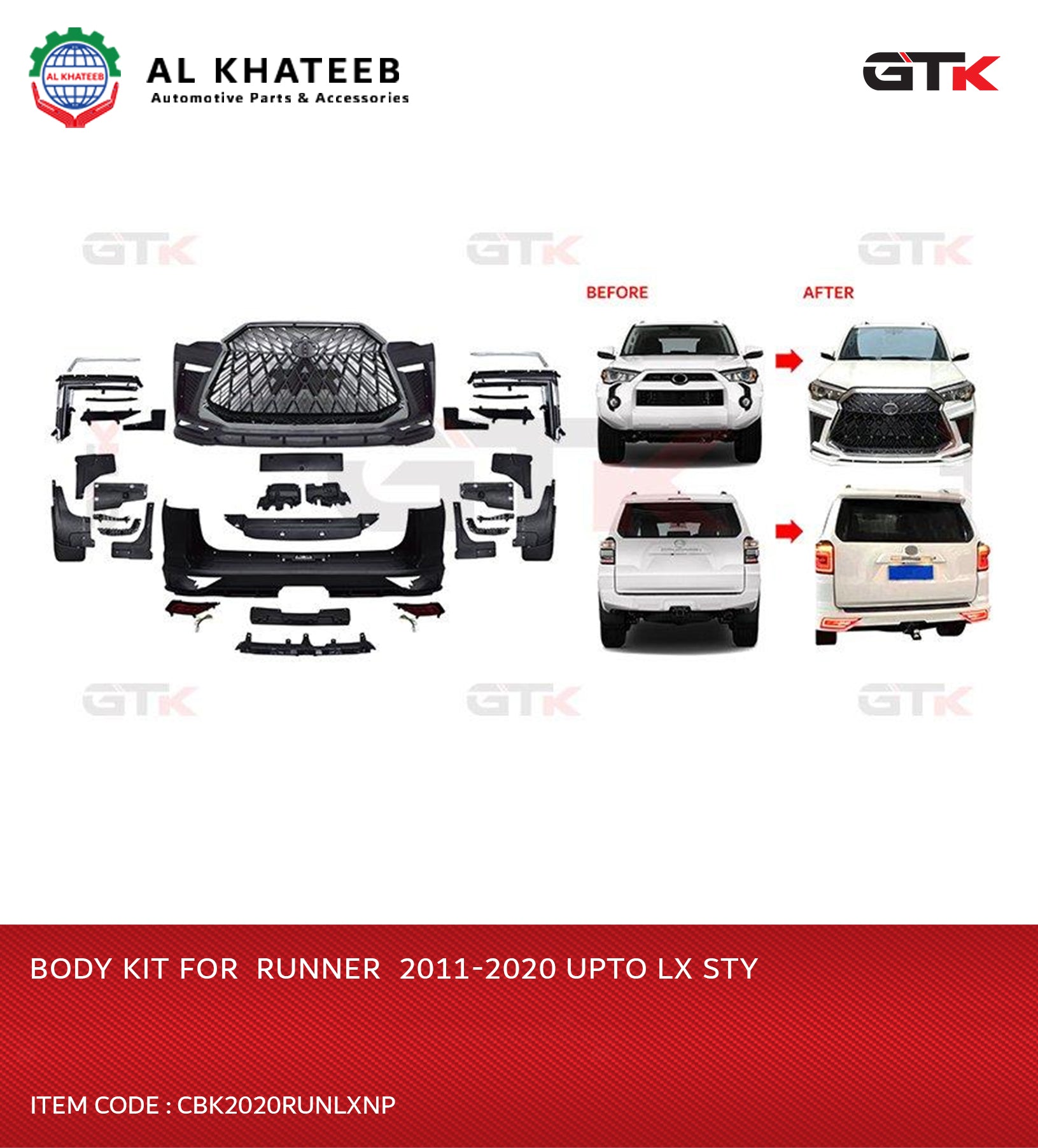 Car Body Kit For 4Runner 2011-2020 Upgrade