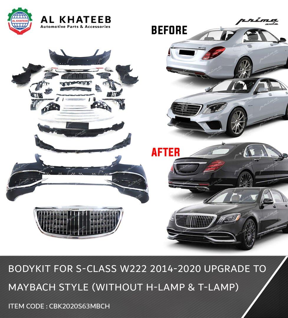 Auto Car Body Kit S-Class W222 2014-2020 Upgrade To S63 Style
