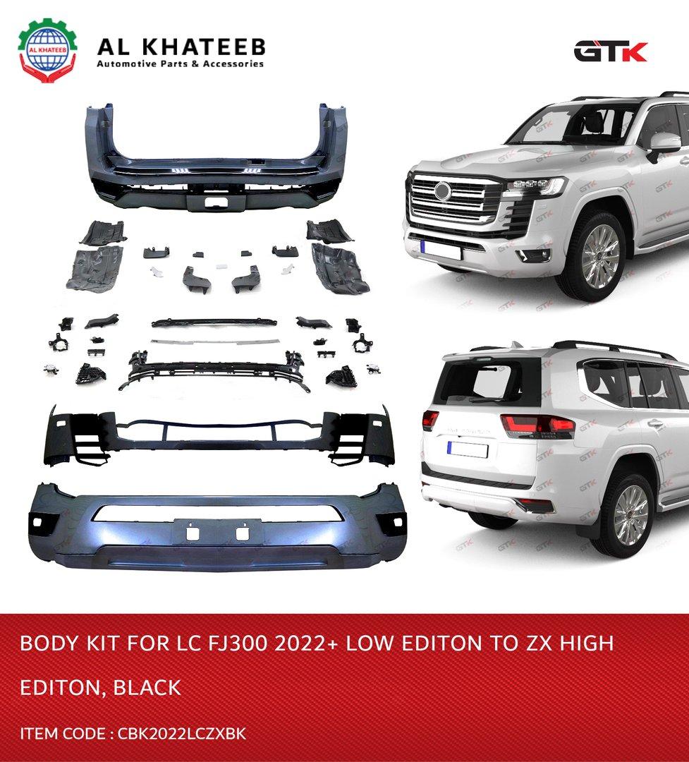 Bodykit for LC FJ300 2022+ Low Edition to ZX High Edition, Black