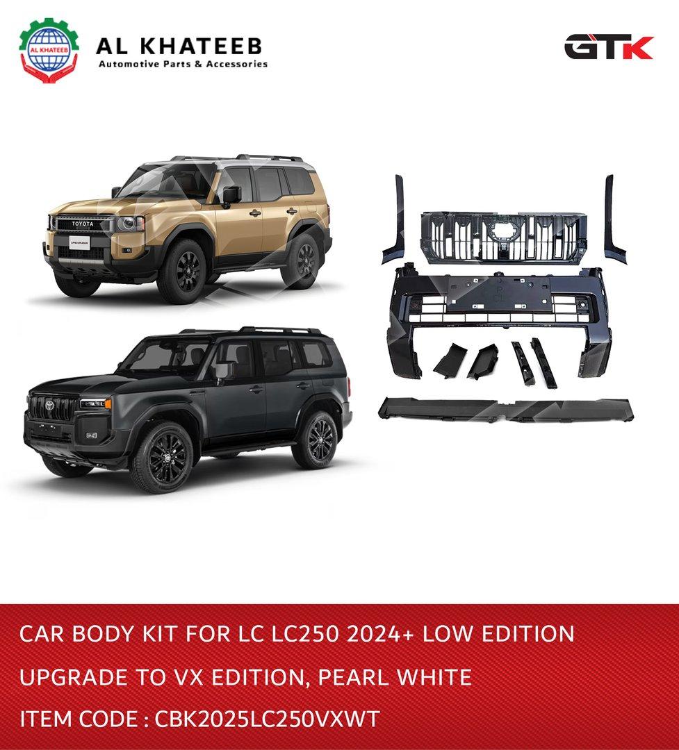 Car Body Kit for LC LC250 2024+ Low Edition Upgrade to VX Edition Pearl White