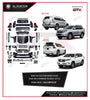 Bodykit for Facelift Prado 2010-17 to 2022 Style Full Kit
