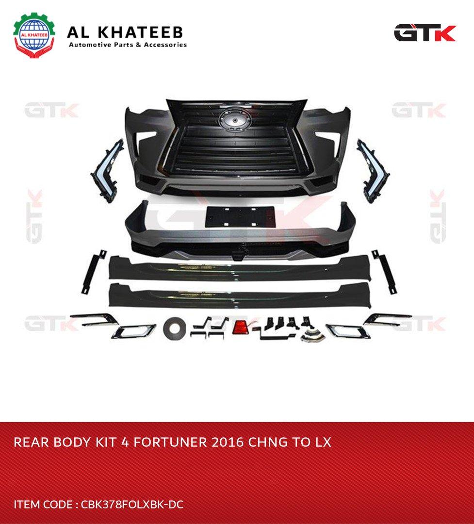 Car Body Kit Fortuner 2016-2021 Upgrade To LX Style, Black