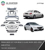 Auto Car Full Body Kit C-Class W205 C63 2015-2021 Upgrade To Amg Style, Abs Unpainted