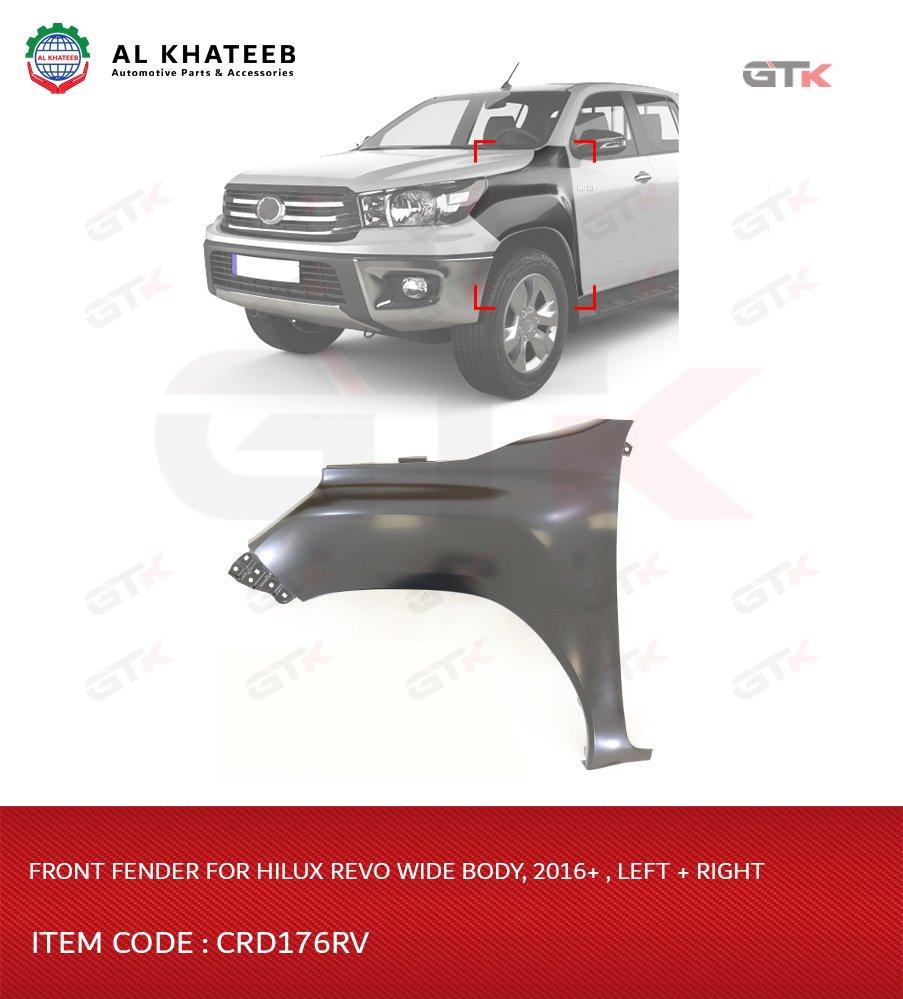 Car Front Right Fender Hilux Revo 2015-2022, 4X4