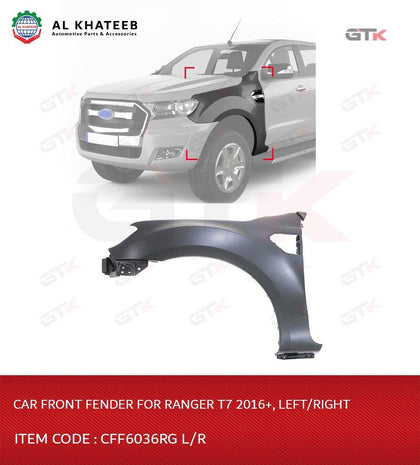 Car Front Right Fender Ranger T7 2016-2020