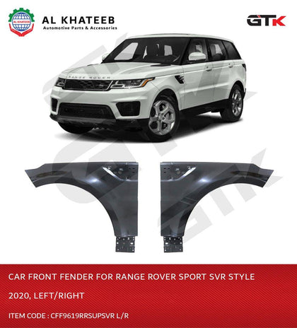 Sport SVR Style 2020 Car Front Fender Flare Cover, Right Side