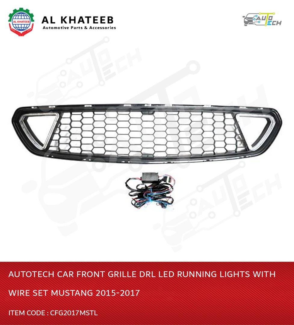 Car Front Grille Drl Led Running Lights With Wire Set 2015-2017