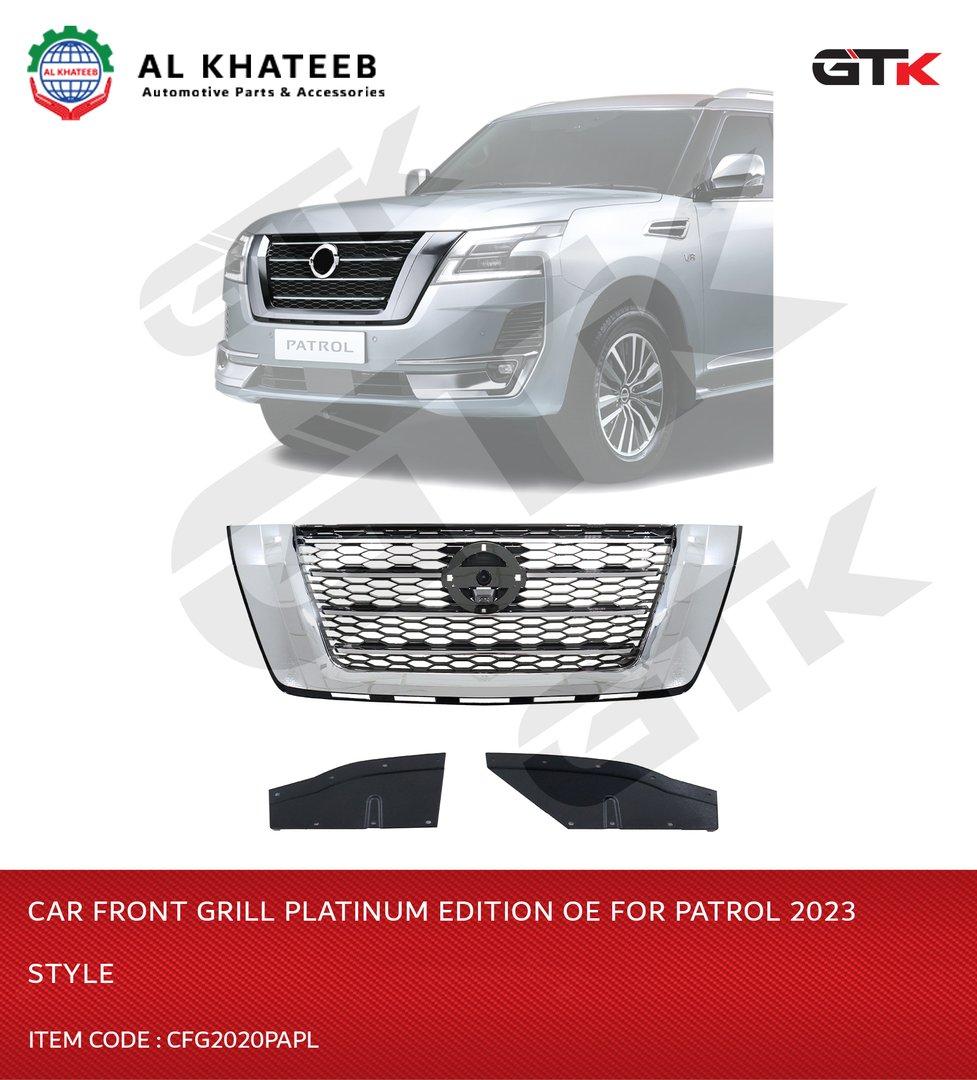Car Front Grille Patrol 2019+ Modify to Platinum Edition Style