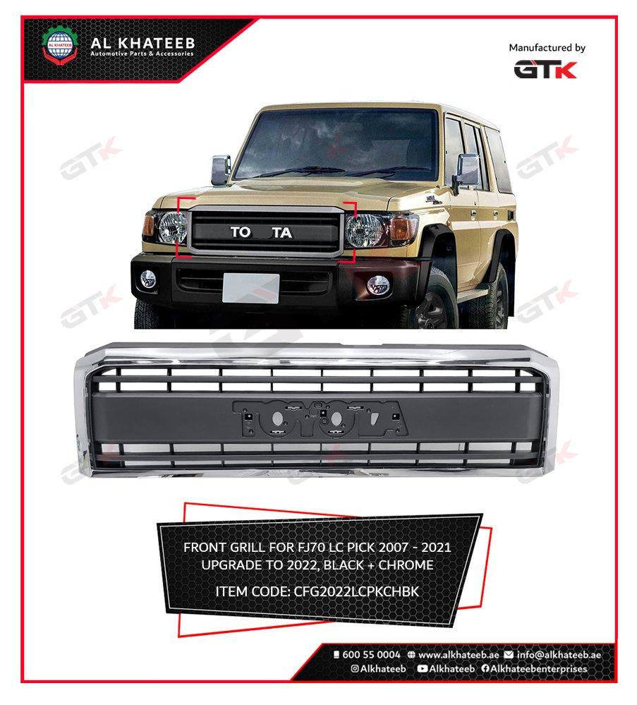 Front Grill for LC Pick Up,Chrome Frame+Bl