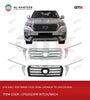 Front Grille For Prado Fj150 2010-2022 Upgrade To 2023 Design, Wihte And Chrome