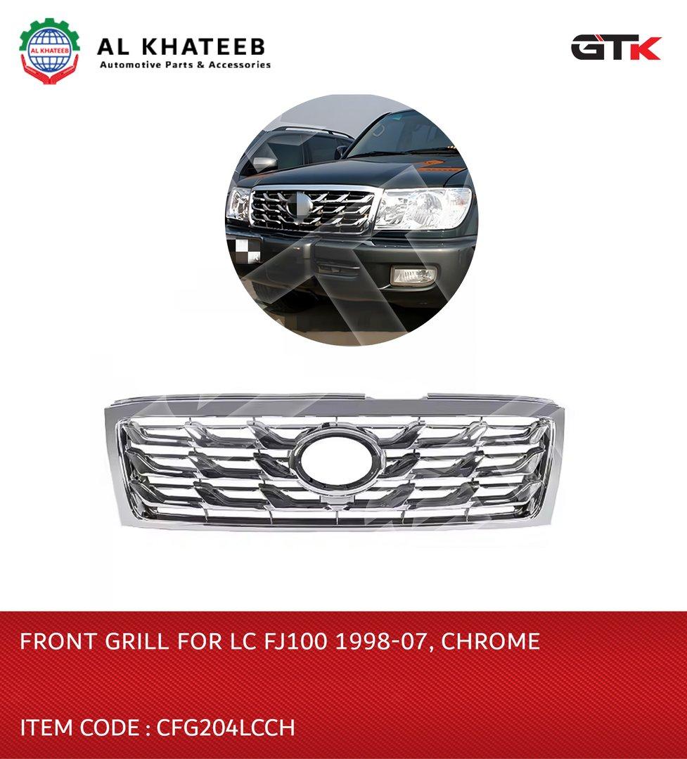 Front Grill for LC FJ100 2004-2007 Chrome