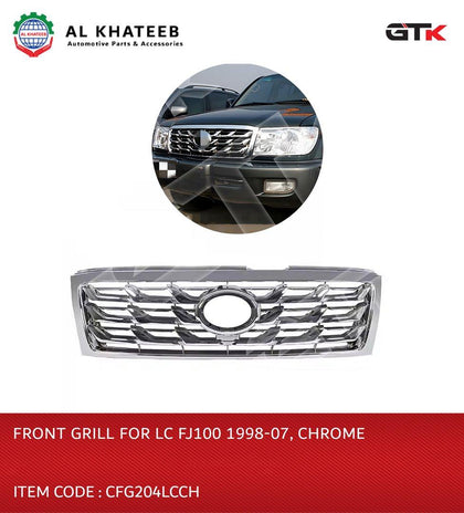 Front Grill for LC FJ100 2004-2007 Chrome
