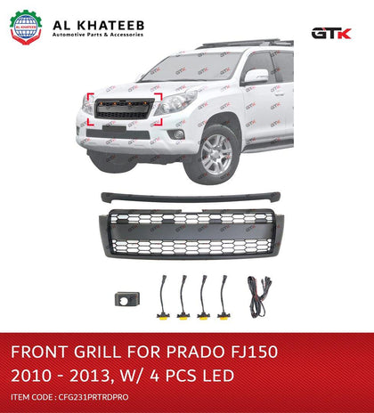 GTK Front Grille With 4Pcs Led For Prado Fj150 2010-2013