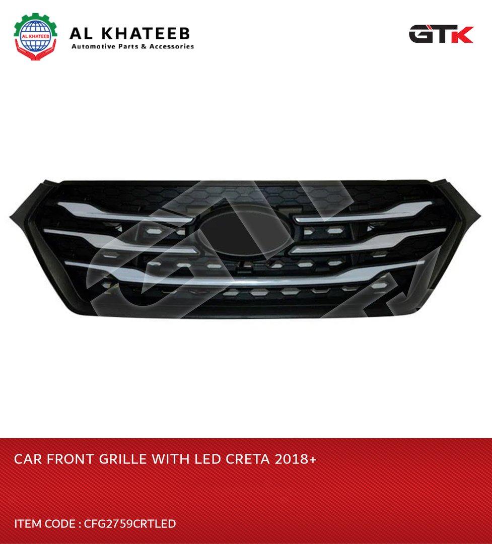 Car Front Grille With Led Creta 2018+