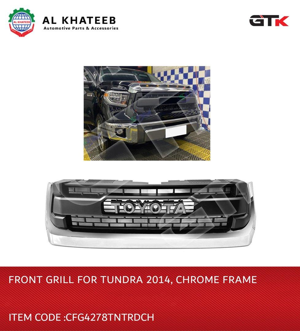 FRONT GRILL FOR TUNDRA 2014, CHROME FRAME