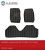 Universal Car Mat, 6MM Eav 55° Hard.  3 PCS  Black