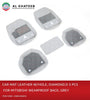 Universal Car Fit In Wearproof Leather Car Mat, Diamond, 5Pcs, Gray