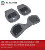 Universal Car Fit In Wearproof Leather Car Mat, Diamond, 3Pcs, Black