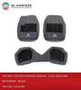 Universal Car Floor Mat Leather Diamond Sewing , 3PCS, Needling, Black