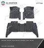 Car Mat Floor Mat Hilux Revo 2015-2025, Black 4-Doors