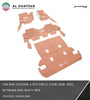 Car Floor Trunk Mat PVC Hair Land Cruiser FJ200 2008-2017, 4Pcs/Set, Rusty Red