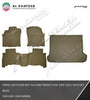 Car Floor Mat Silicone Prado FJ150 2009-2019, 4Pcs/Set Beige