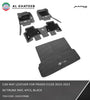 Car Floor & Trunk Mat Leather Prado FJ150 2010-2023, 4Pcs/Set Black