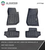 2-Door Car Floor Mat Liner for Wrangler 2007-2017, Black