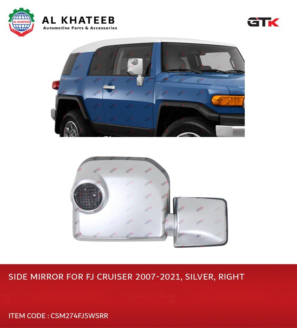 Side Mirror For FJCruiser 2007-21, Silver Right