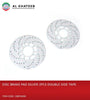 Universal Auto Car Wheel Disc Brake Pad Trim Decorative Covers With Double Sided Tape, 2Pcs/Set Silver