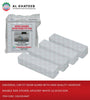 Universal Car Fit Door Guard With High Quality Adhesive Double Side Sticker, 4Pcs/Set White 12.5X3X2.5Cm