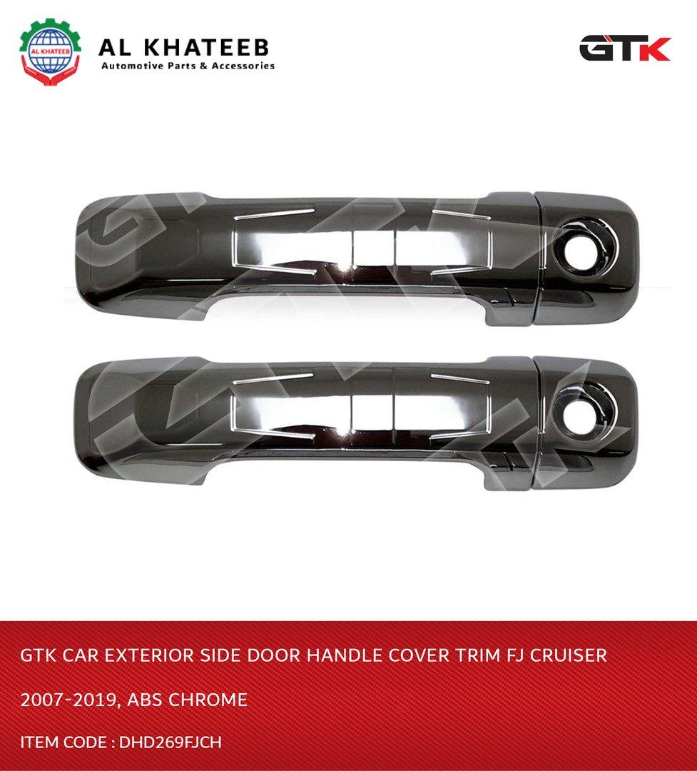 Car Exterior Side Door Handle Cover Trim FJ Cruiser 2007-2019, ABS Chrome