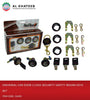 Universal Car Door 3 Lock Security Safety Round Keys Set
