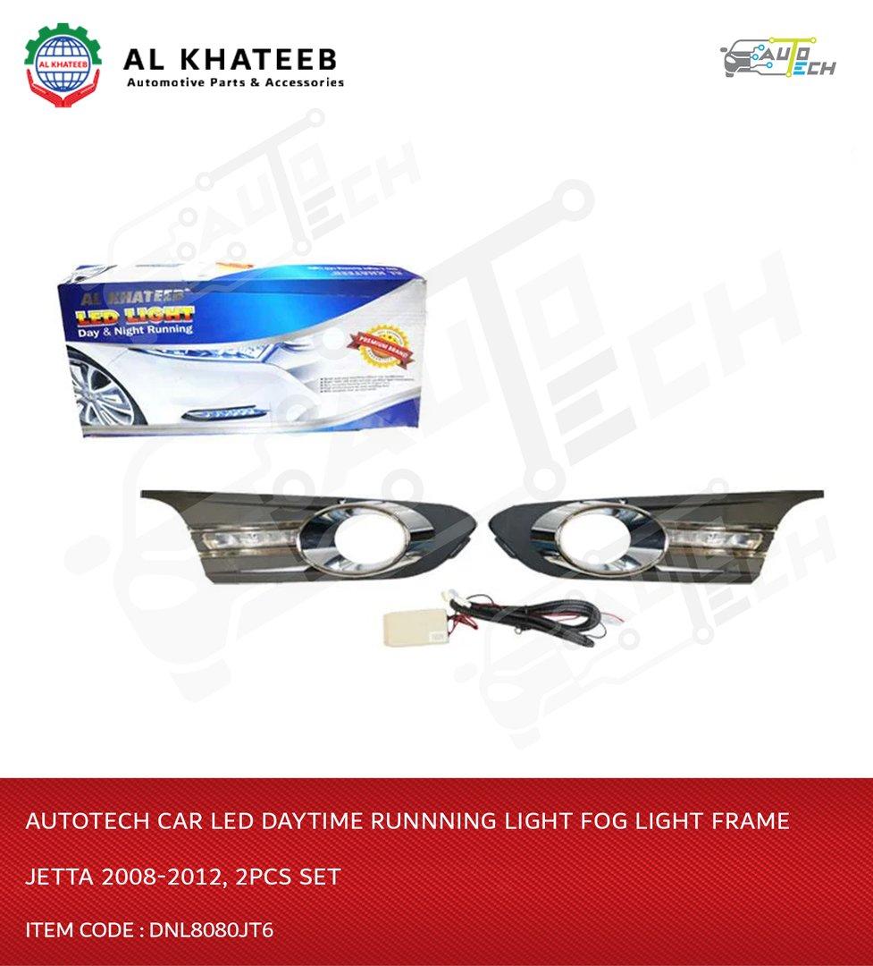 Car LED Daytime Runnning Light Fog Light Frame Jetta 2008-2012, 2Pcs Set