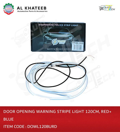 Door Opening Warning Stripe Light 120CM Red+Blue