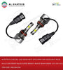 Car Drl LED Headlight 2Pcs Mini Car Headlight Bulb Hi/Lo Car Front Bulb Super Bright White Beam 6000K 12V-24V H11